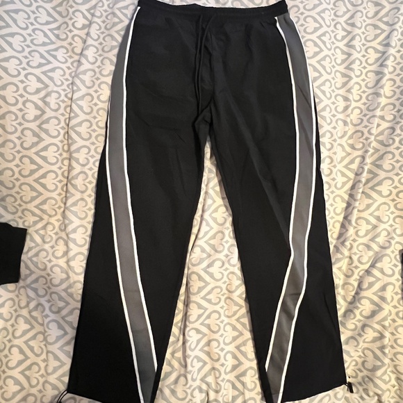 Old School Nylon Track Suit , Black / Grey , XL , XXL - Picture 7 of 15